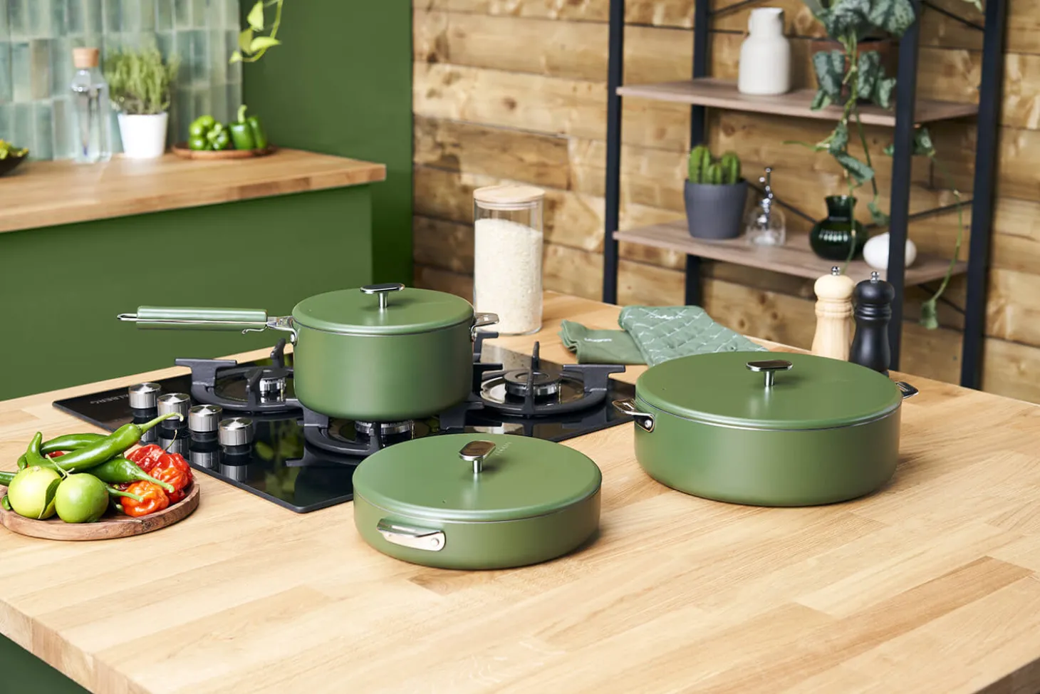 Poêle Cookut La Merveilleuse 28cm en acier inoxydable Steel Green®