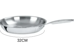 Poêle Cristel Castel'Pro en acier inoxydable 18/10 5 ply