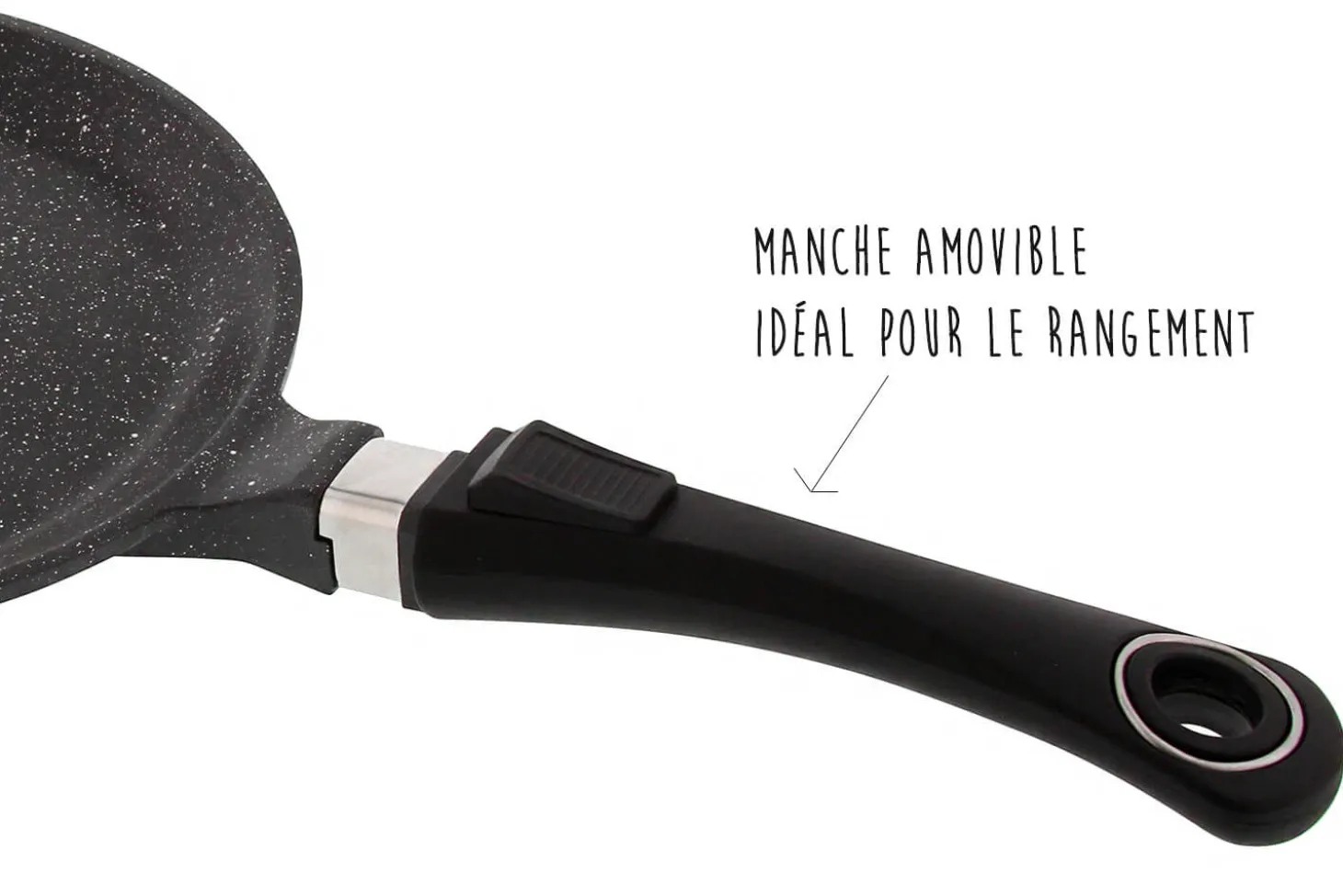 Poêle à crêpes en fonte Pradel Excellence Premium 24cm façon pierre tous feux/ induction