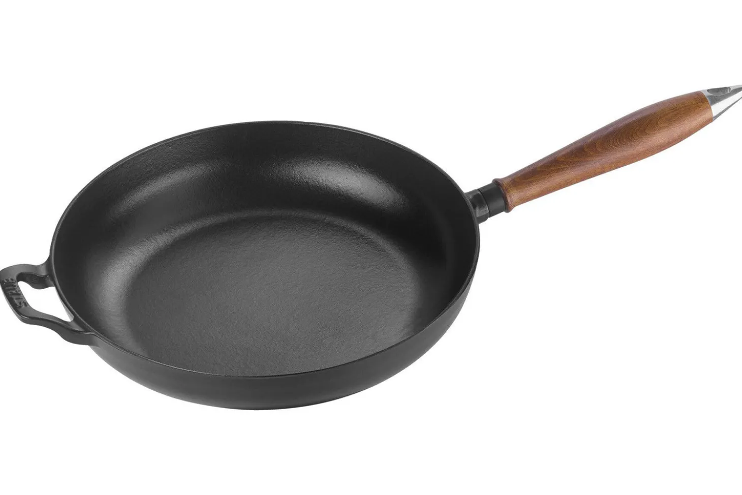 Poêle à frire Staub Vintage en fonte émaillée manche en bois