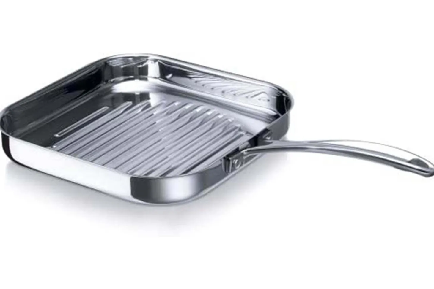 Poêle grill carrée Beka Chef en inox 26,5x26,5cm