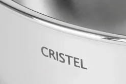 Poêle grill Cristel Castel'Pro inox + pince de service inox offerte - Exclusivité