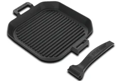 Poêle à griller Steak Champ en fonte 26x26x3,5cm