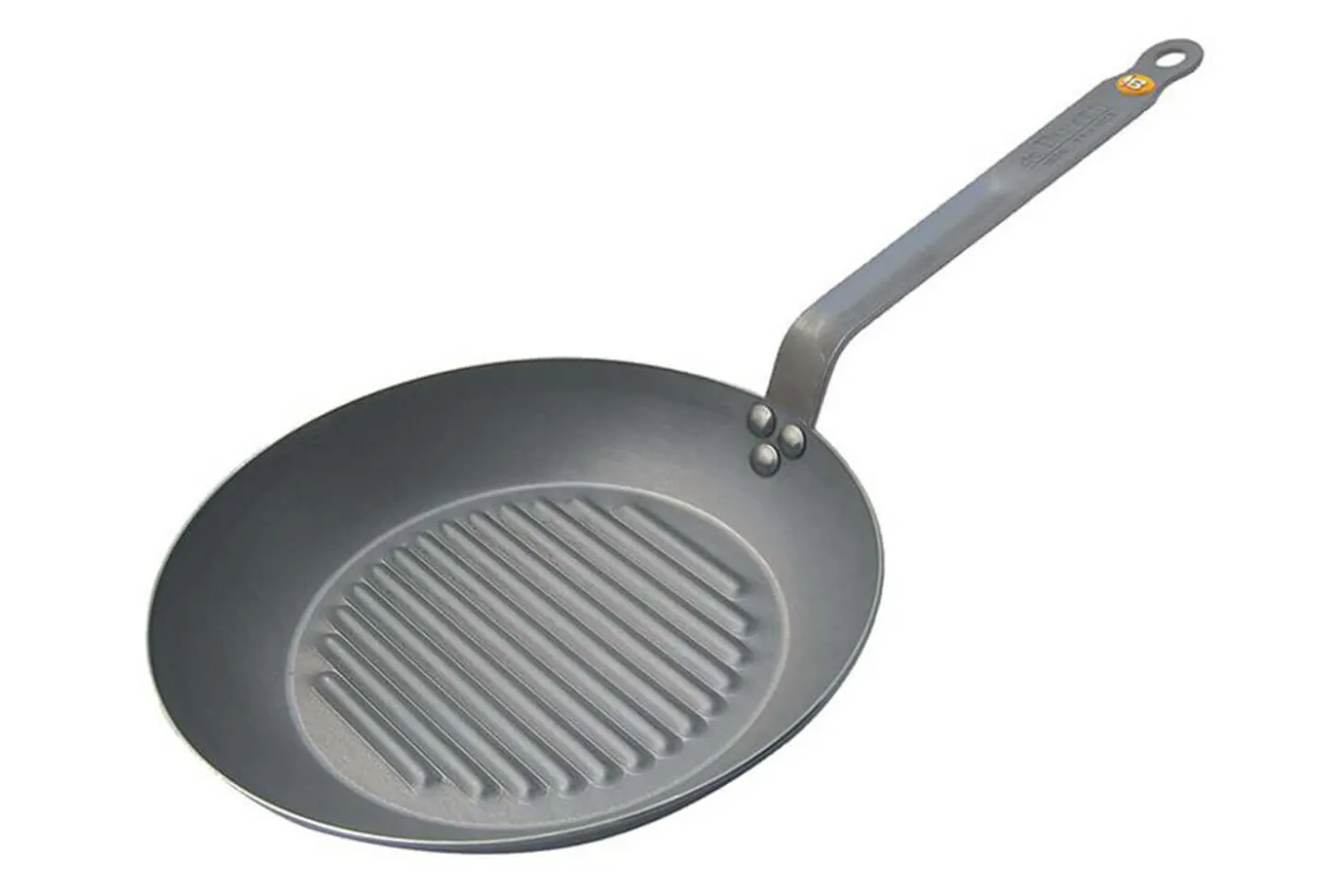 Poêle grill ronde De Buyer Minéral B Element en fer 32cm