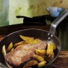 Poêle grill ronde De Buyer Minéral B Element en fer 26cm