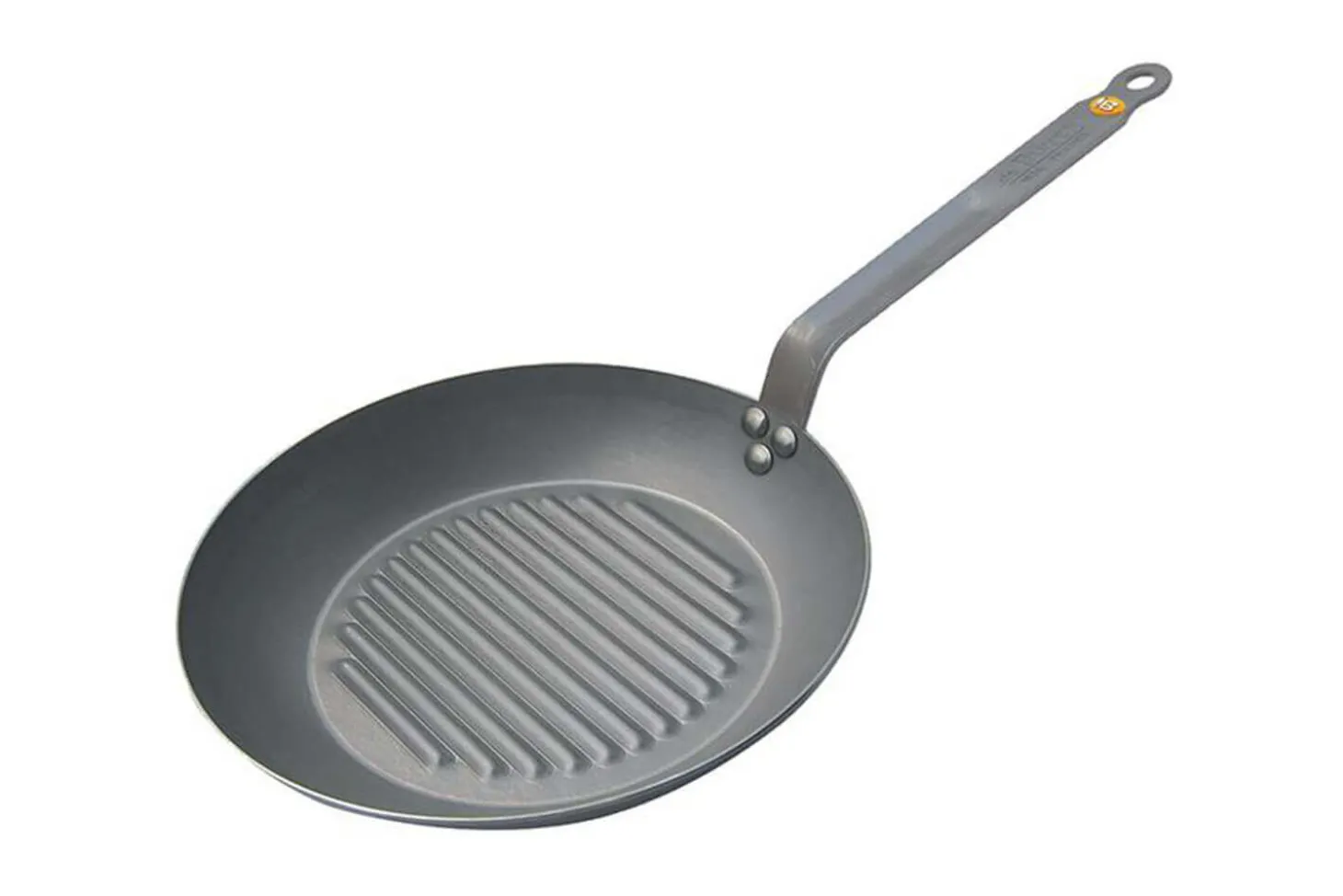 Poêle grill ronde De Buyer Minéral B Element en fer 26cm