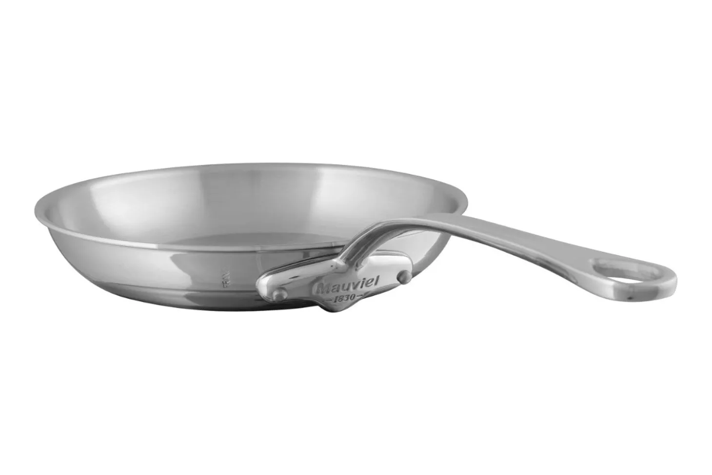 Poêle Mauviel M'Cook tout inox avec poignée fixe compatible induction