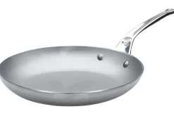 Poêle à omelette De Buyer Mineral B Pro 28cm en acier et poignée en fonte d'inox