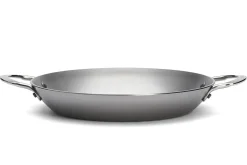 Poêle à Paëlla De Buyer Mineral B Element en fer 2 anses inox rivetées 28cm