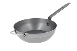 Poêle paysanne bord haut De Buyer Minéral B Element en fer 32cm