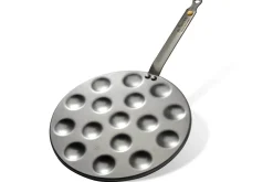 Poêle à poffertjes 16 places De Buyer Mineral B Element en fer 27cm