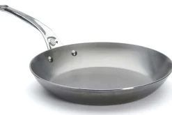 Poêle ronde De Buyer Mineral B Pro 28cm en acier et poignée en fonte d'inox