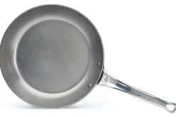 Poêle ronde De Buyer Mineral B Pro 28cm en acier et poignée en fonte d'inox