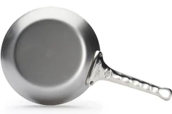 Poêle ronde De Buyer Mineral B Pro 20cm en acier et poignée en fonte d'inox