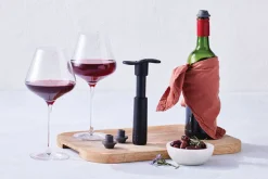 Pompe à vin Le Creuset WA-137 Noir Mat + 3 bouchons