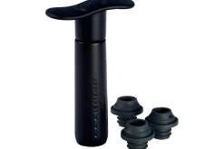 Pompe à vin Le Creuset WA-137 Noir Mat + 3 bouchons