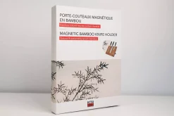 Porte-couteaux magnétique vide pliable Kotai en bambou 30x22cm
