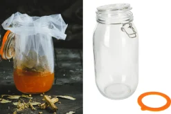 Pot de conservation KitchenCraft Home Made en verre 2,1L avec joint hermétique