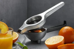Presse-agrumes Gefu Lemon Pro en acier inox et polymère anthracite