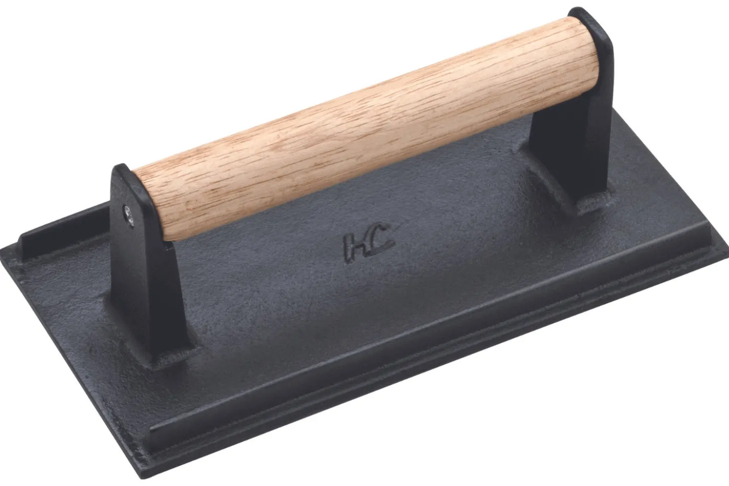 Presse aliments pour plancha Déglon en fonte inox 21 x 11cm