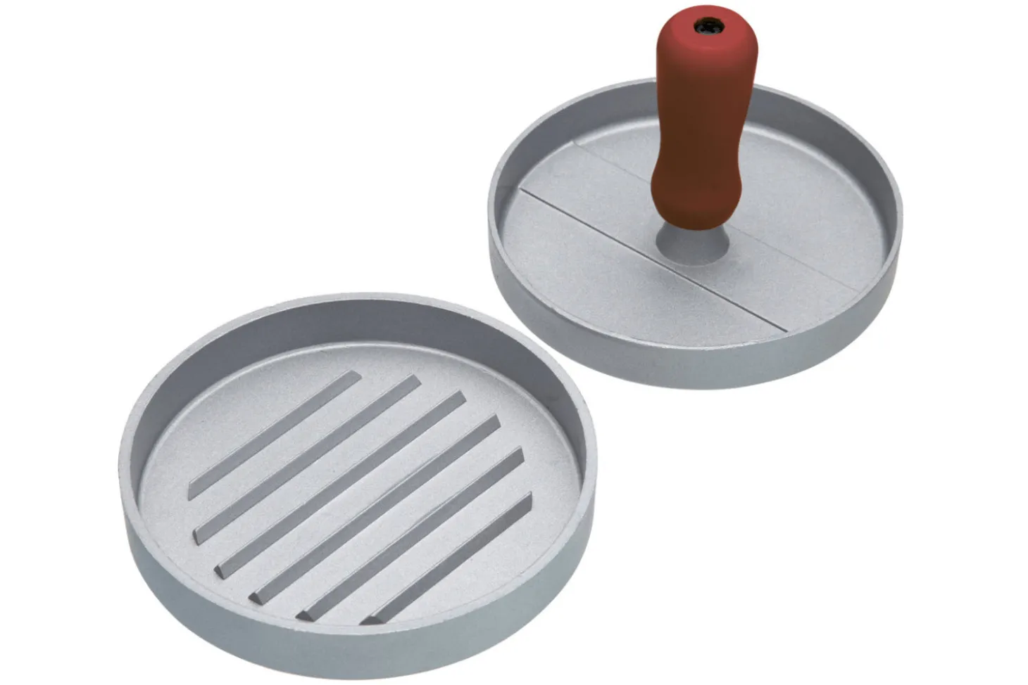Presse à burgers KitchenCraft Home Made en aluminium 11cm poignée soft touch