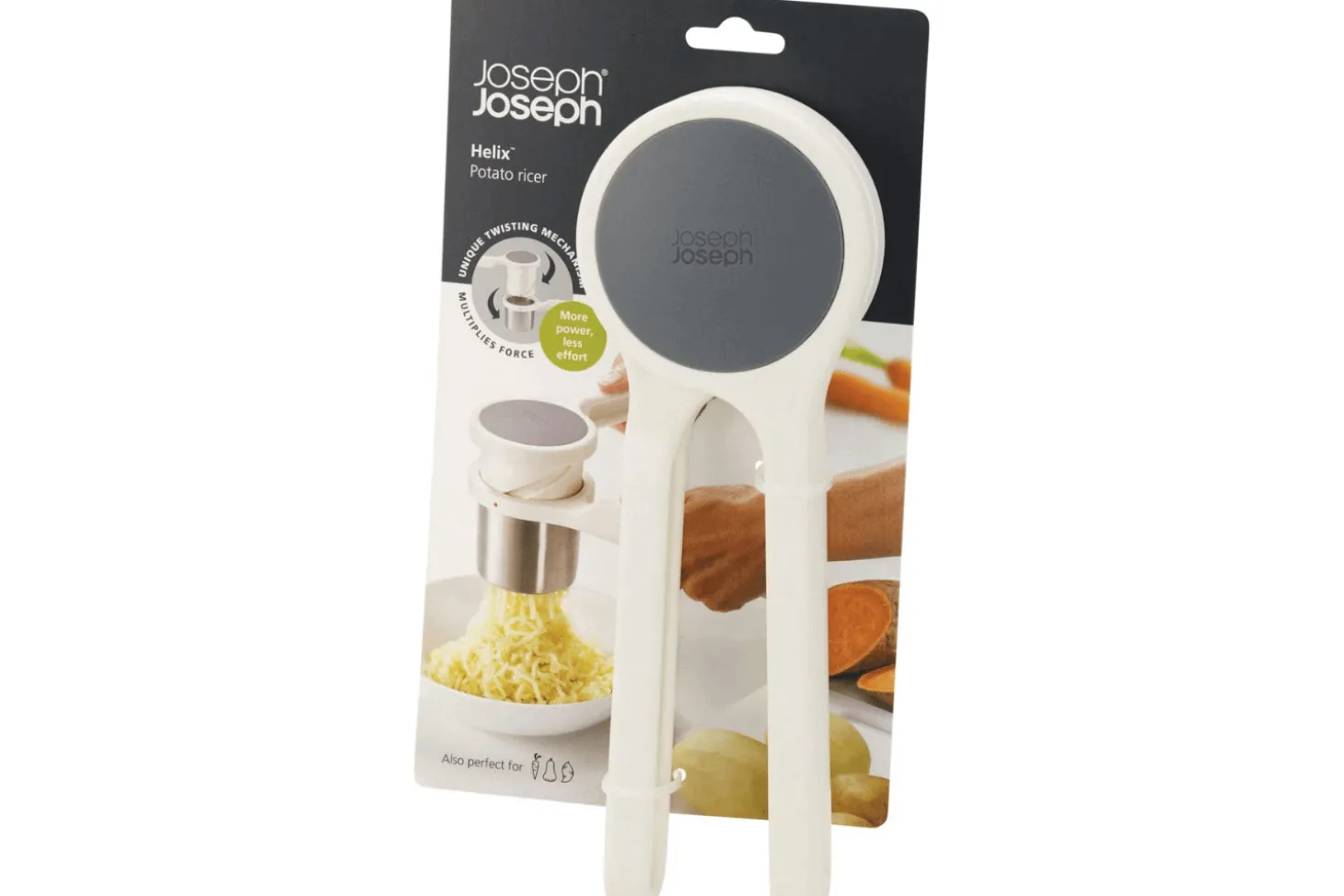 Presse-purée Joseph Joseph Helix en acier inoxydable et nylon