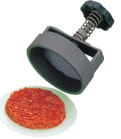 Presse à steak manuelle ronde rêvetement anti-adhésif - Diamètre 10cm