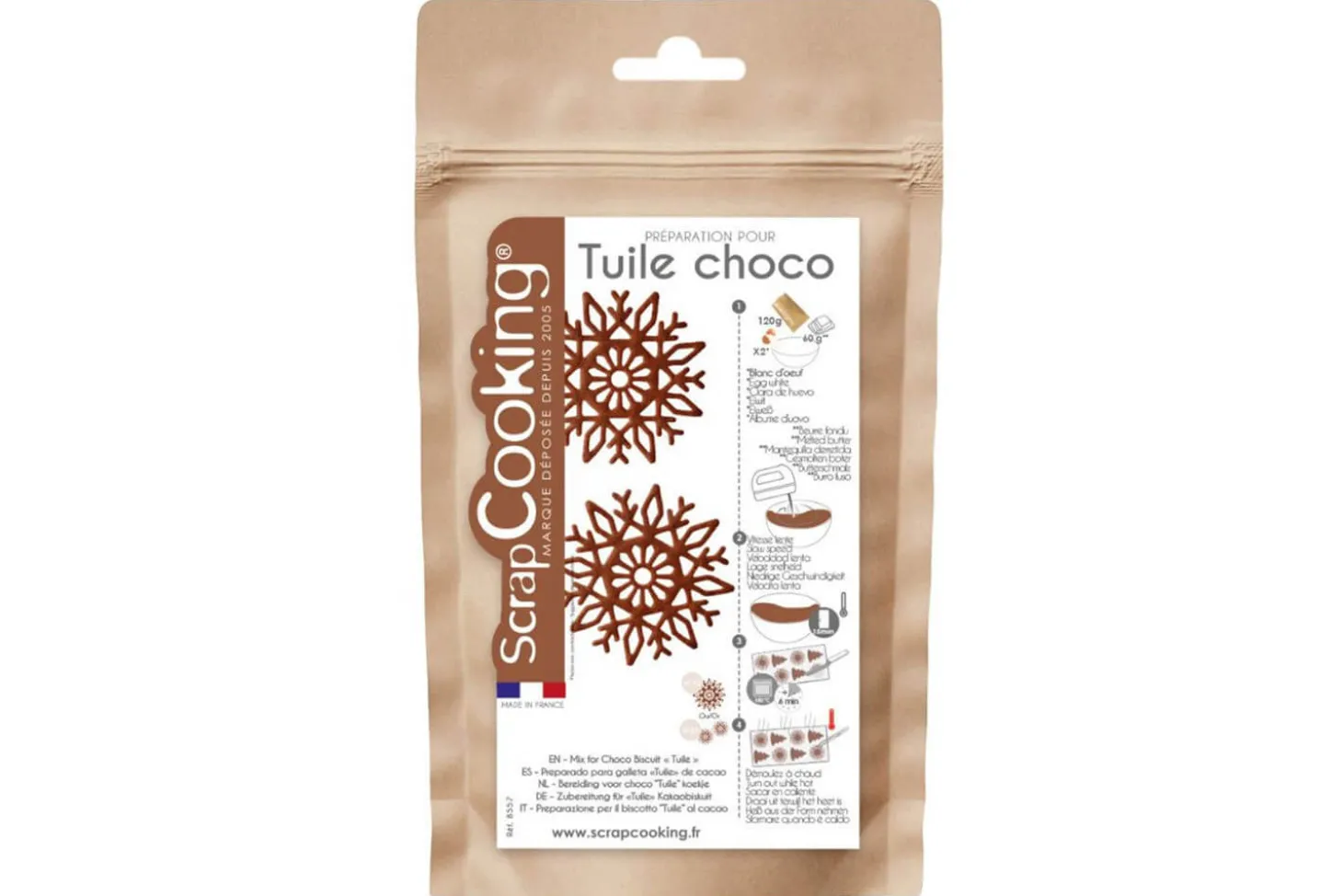 Préparation pour tuiles au chocolat Scrapcooking 120g