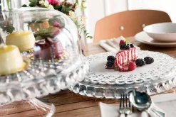 Présentoir à gâteau transparent avec cloche Guzzini Tiffany en acrylique Ø30cm