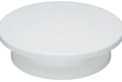 Présentoir à gâteaux rotatif Kitchencraft en polymère blanc diamètre 28cm