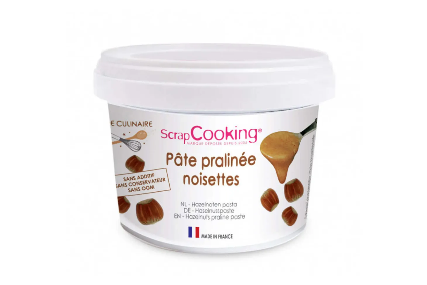 Pâte pralinée de noisettes Scrapcooking 200g