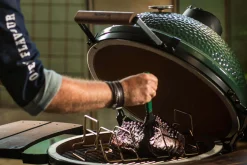 Rack de rôtisserie en V pour barbecues Big Green Egg Small et Medium