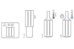 Rafraîchissoir Vacu Vin Rapid Ice pour bouteilles de champagne