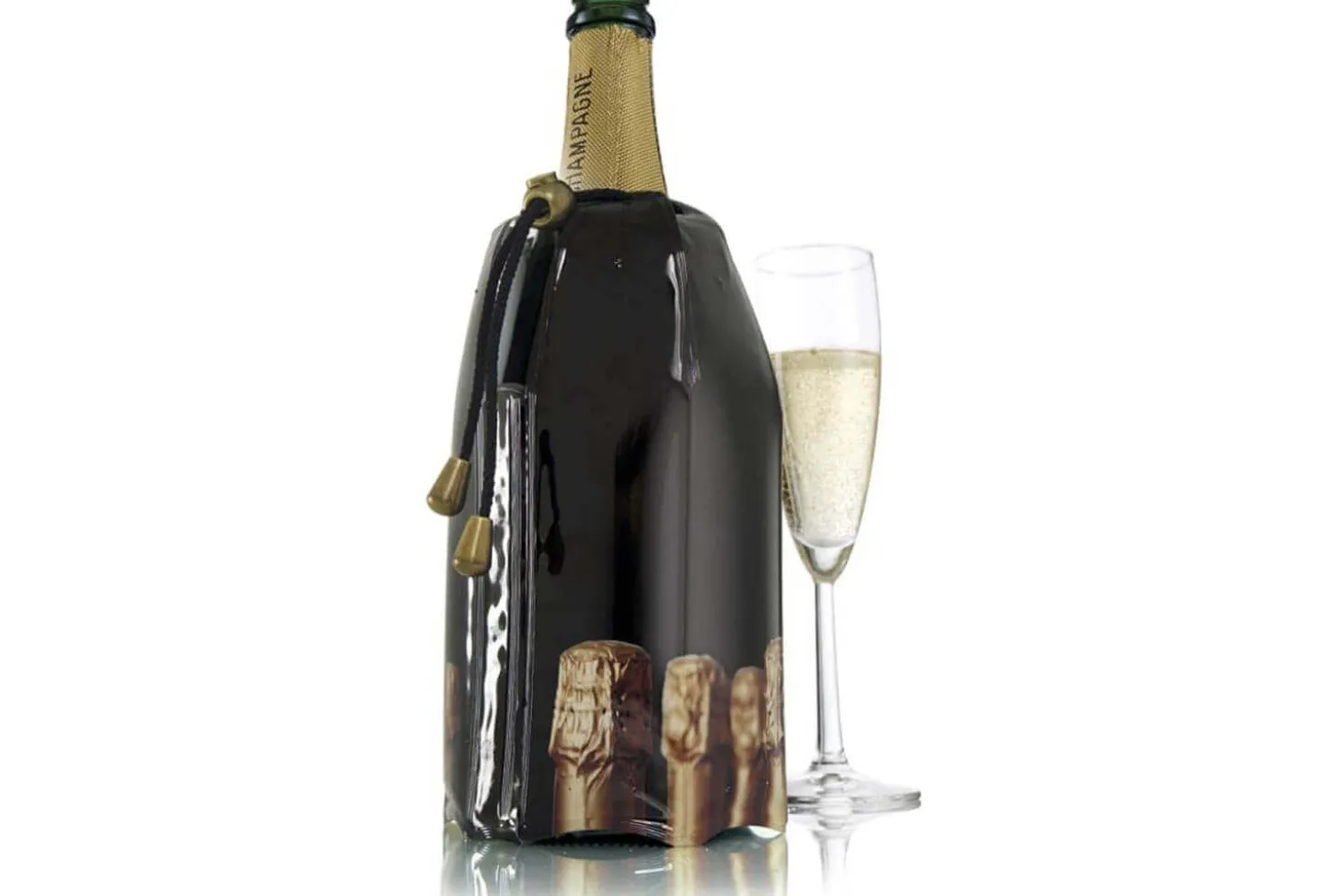 Rafraîchissoir Vacu Vin Rapid Ice pour bouteilles de champagne