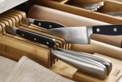 Range-couteaux à 2 niveaux Joseph Joseph DrawerStore Bamboo pour tiroir