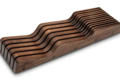 Range couteaux vide Sabatier International acacia foncé