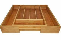 Range-couverts ajustable Point Virgule en bambou