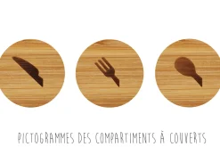 Range-couverts Joseph Joseph DrawerStore Bamboo compact