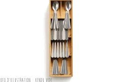 Range-couverts Joseph Joseph DrawerStore Bamboo compact