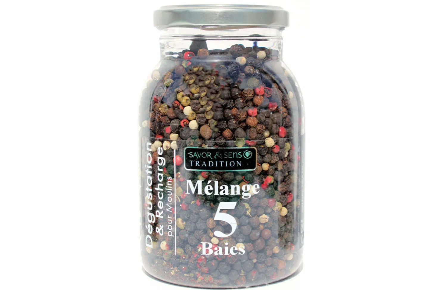 Recharge poivre mélange 5 baies Savor&Sens - 130g