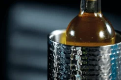 Refroidisseur de vin Barcraft en acier inoxydable martelé à double paroi
