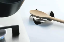 Repose-cuillère Alessi Blip acier inox 18/10 design par LPWk et Paolo Gerosa