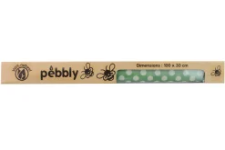 Rouleau d'emballage alimentaire à la cire d'abeille Pebbly réutilisable 1m