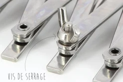 Rouleau multicoupe métal double 7 roulettes lisses et 7 roulettes cannelées acier inox