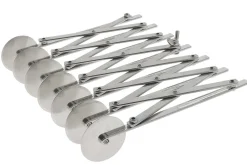 Rouleau multicoupe métal simple 7 roulettes lisses acier inox