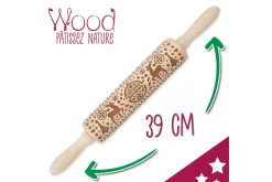 Rouleau à pâtisserie empreinte Scrapcooking Noël 39cm
