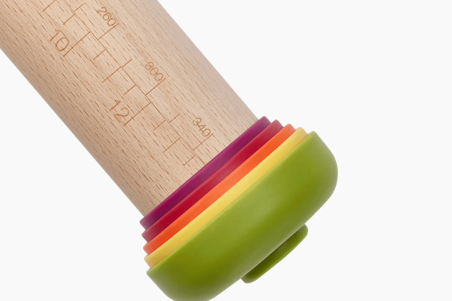 Rouleau à pâtisserie réglable Joseph Joseph PrecisionPin multicolore