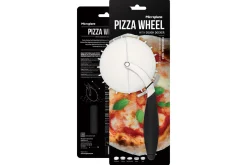 Roulette à pizza Microplane à double tranchant avec couvercle pique-pâte amovible