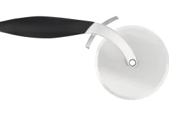 Roulette à pizza Microplane à double tranchant avec couvercle pique-pâte amovible