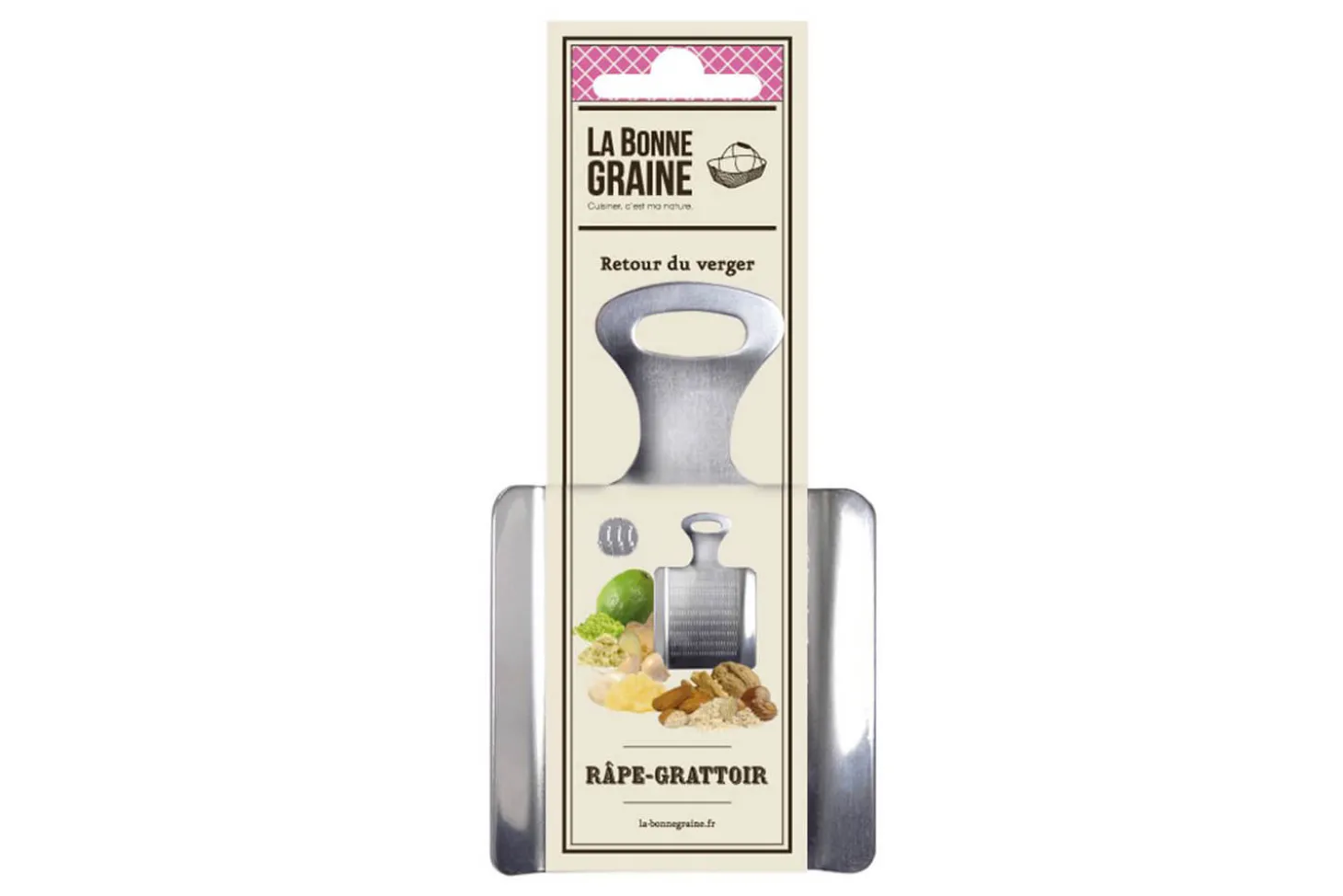 Râpe grattoir La Bonne Graine en acier inox